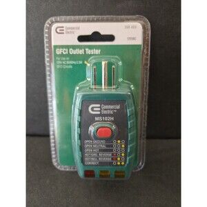 Commercial Electric GFCI Outlet Tester 398 469 Model MS102H NEW SEALED NOS